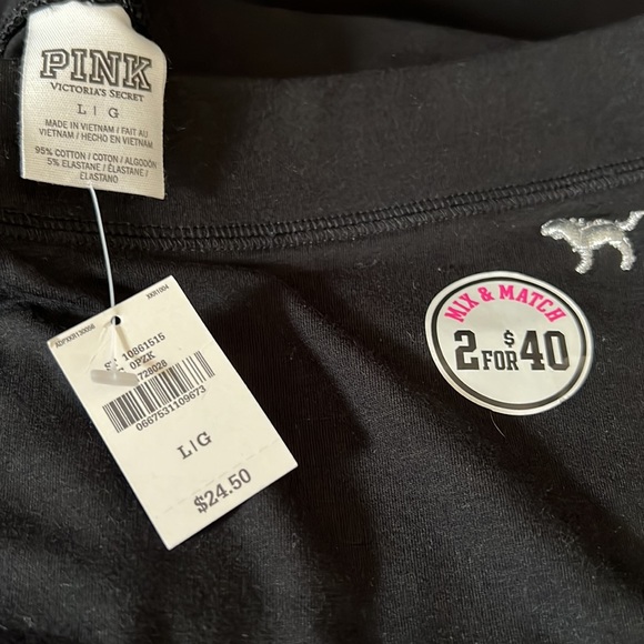 Victoria’s Secret PINK Black Leggings - Picture 4 of 4